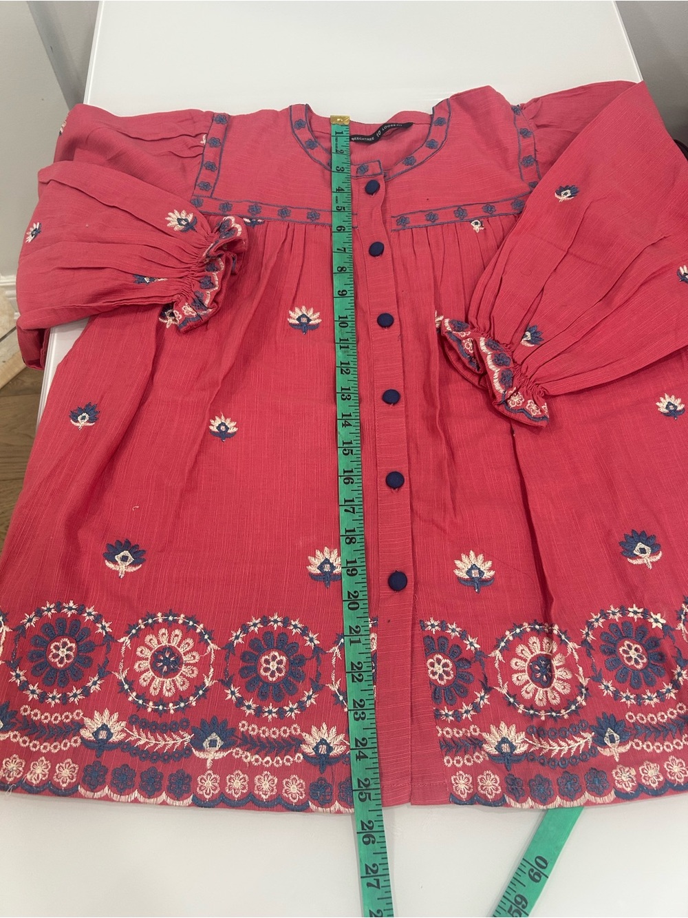 Girls’ embroidered Top, fabric khaddar, Fall and winter wear, small loose fit